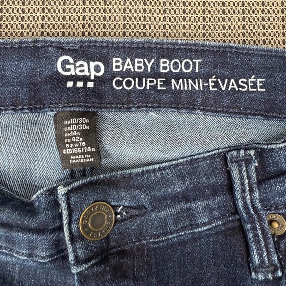 Gap Womens Size 10/30 Blue Baby Boot Jeans Medium Wash Denim - Picture 3 of 9